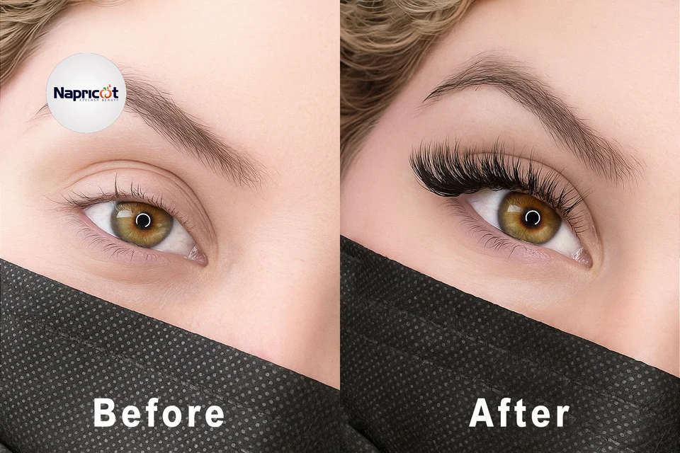 C Curl lashes gently open up round eyes, creating a harmonious and natural effect perfect for daily wear.