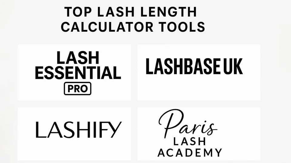 Lash mapping chart showing different eye zones for customized eyelash extension length