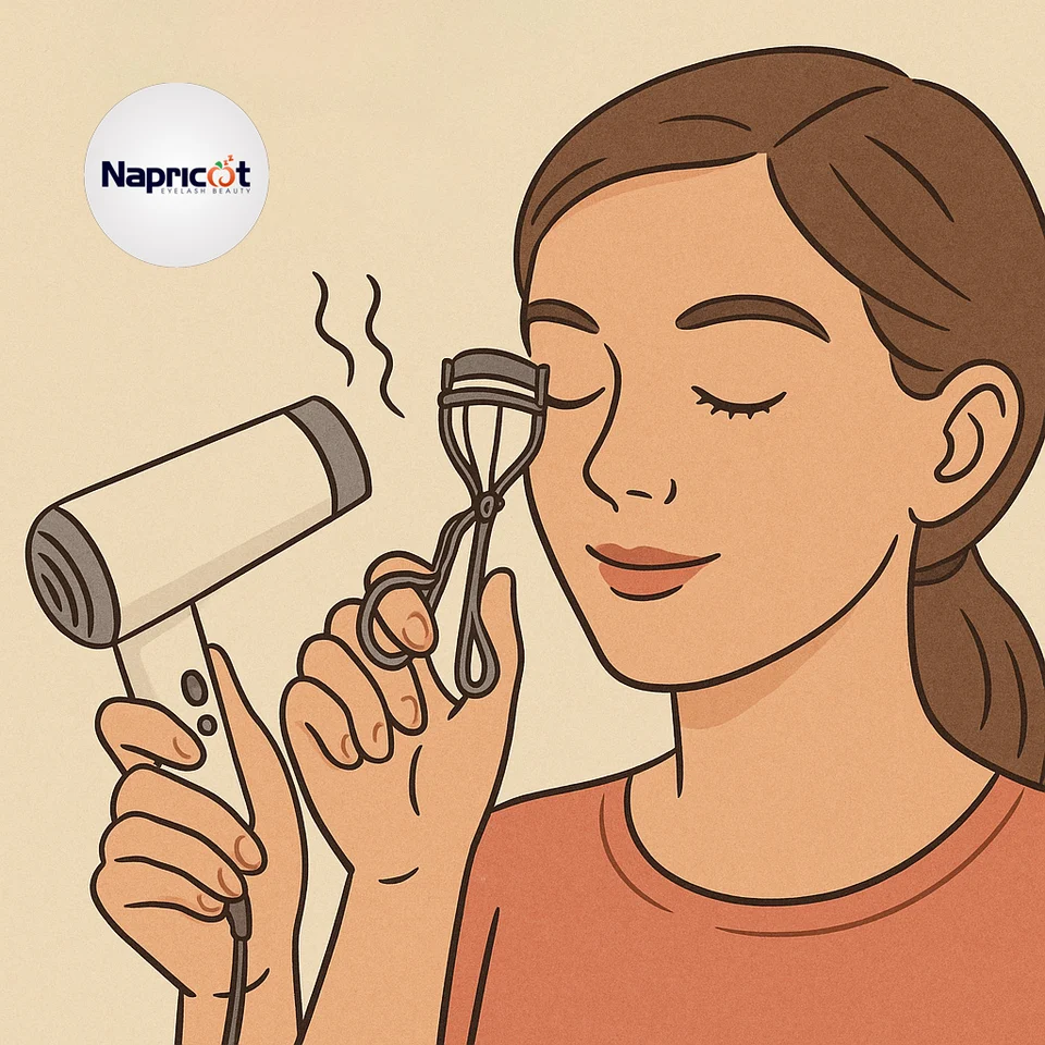 curl eyelash extensions safely