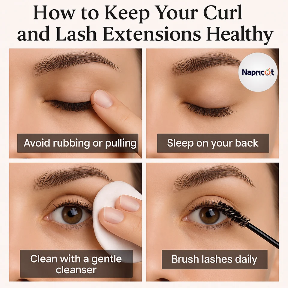 eyelash extension aftercare